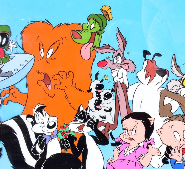 "Looney Tunes Line-Up" Cel Lithograph