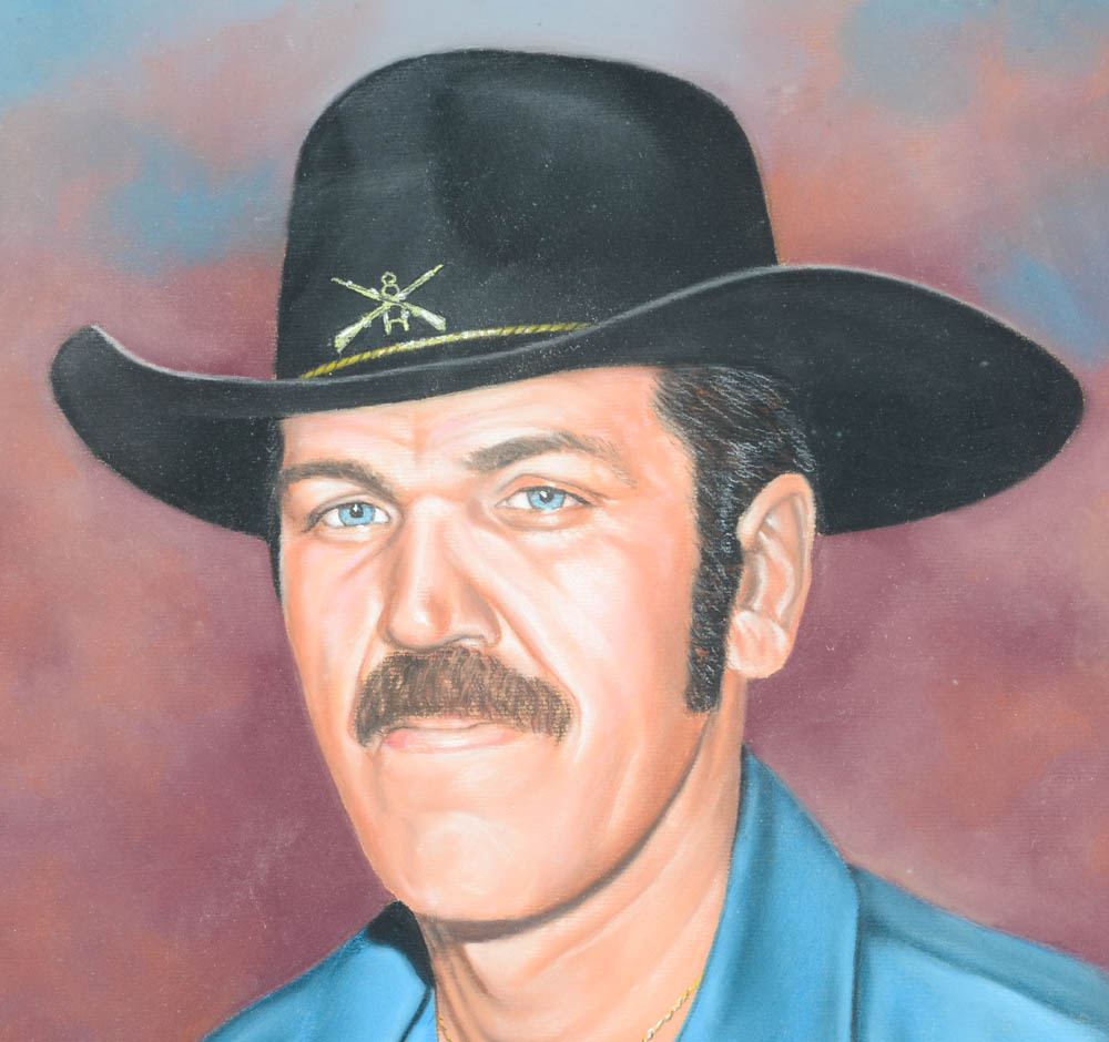 Gary Smith Pastel Portrait of Tom Selleck