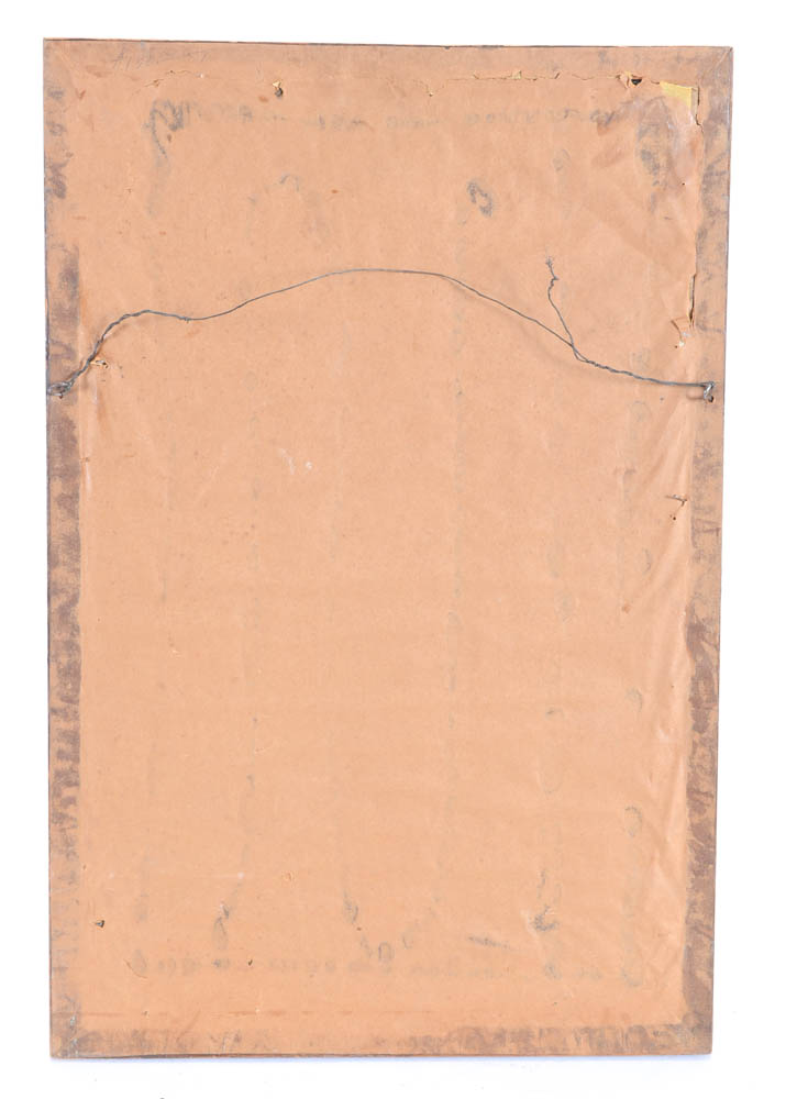 Tom Osbourne Pastel Drawing of Native American on Horse