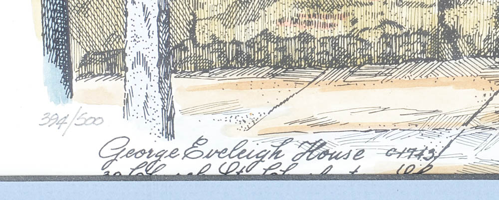 Tommy Johnston LE Hand-Colored Lithograph