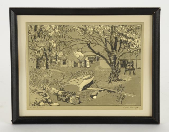 Quartet of Lionel Barrymore Gold Foil Etchings