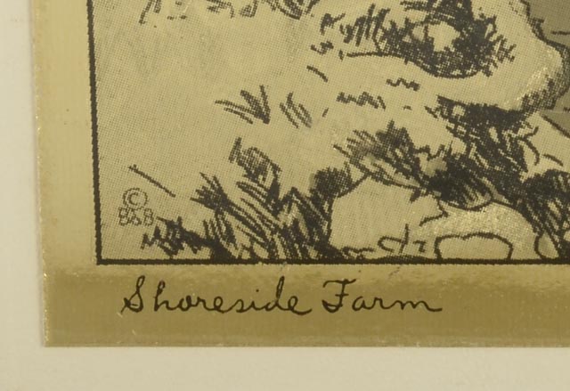 Quartet of Lionel Barrymore Gold Foil Etchings