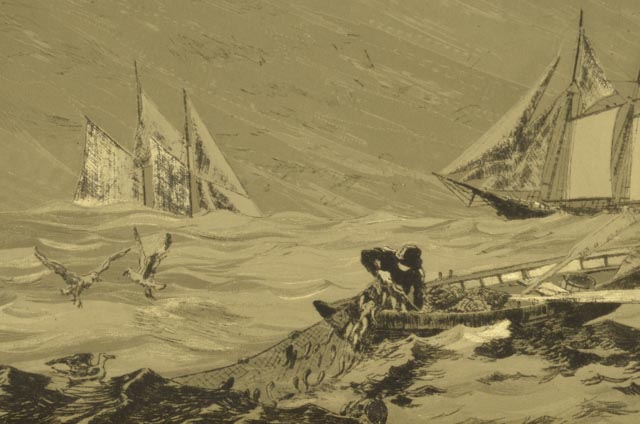 Quartet of Lionel Barrymore Gold Foil Etchings