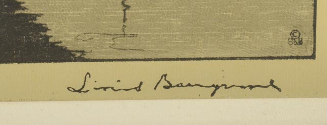 Quartet of Lionel Barrymore Gold Foil Etchings