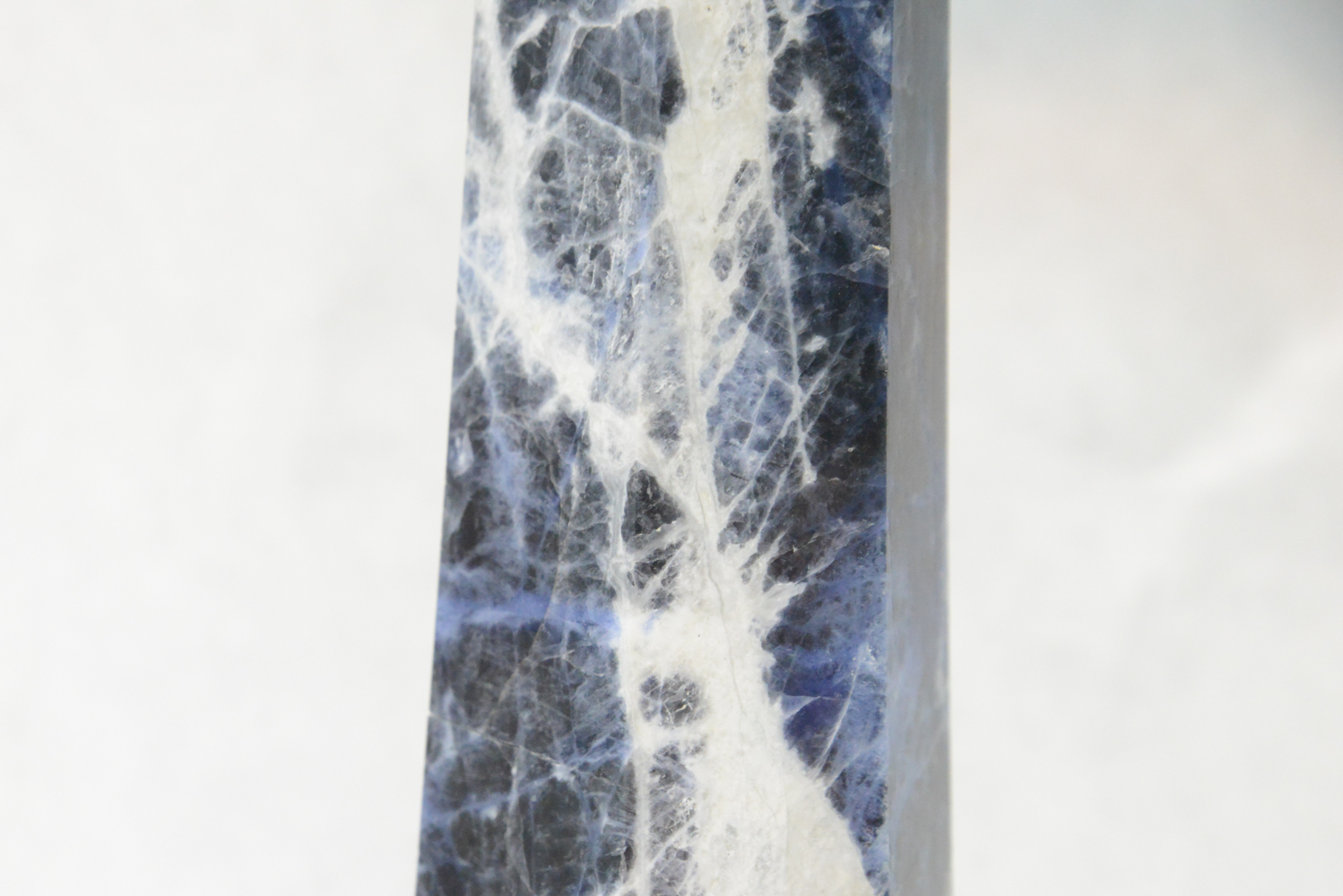 Blue and White Sodalite Obelisk