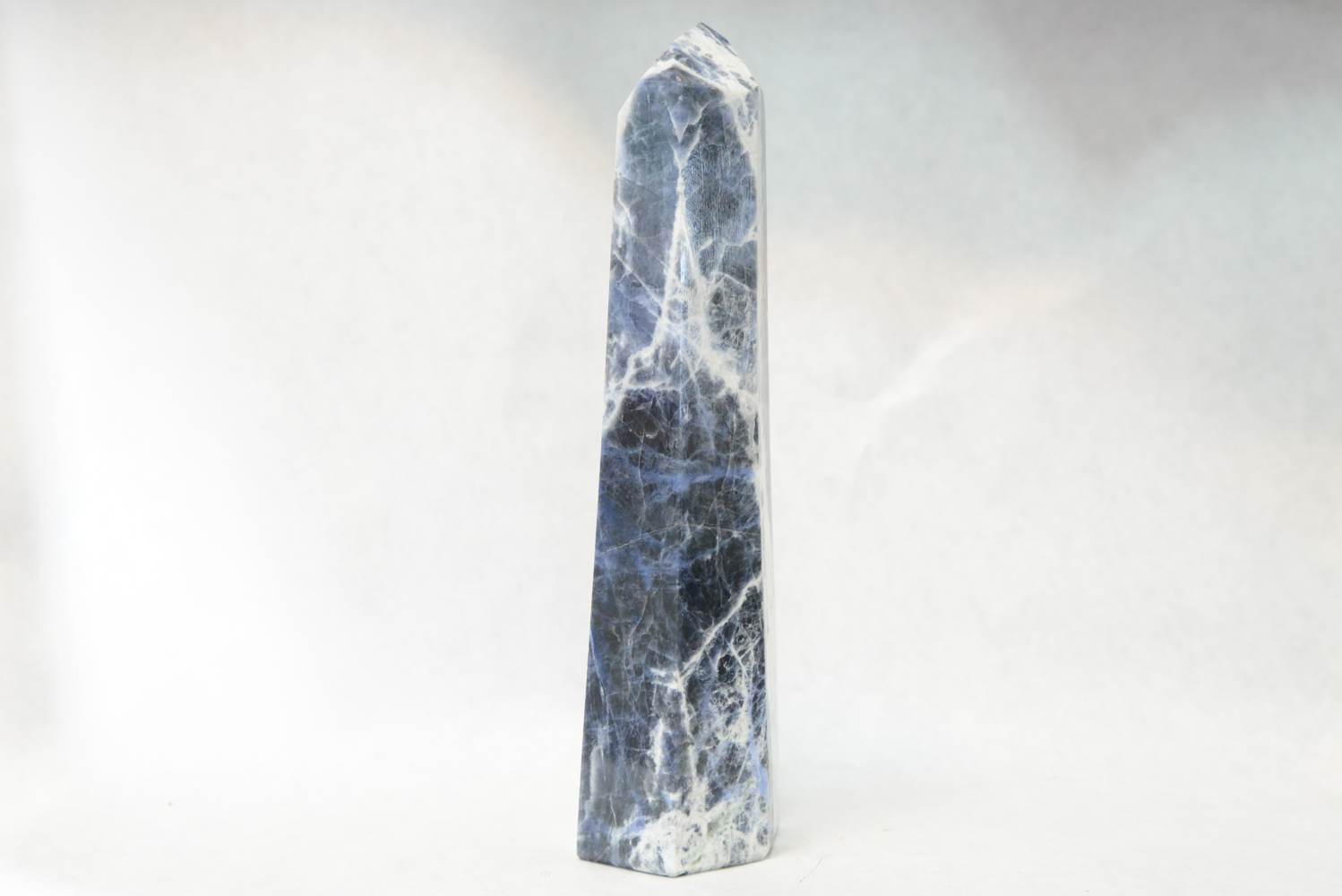 Blue and White Sodalite Obelisk