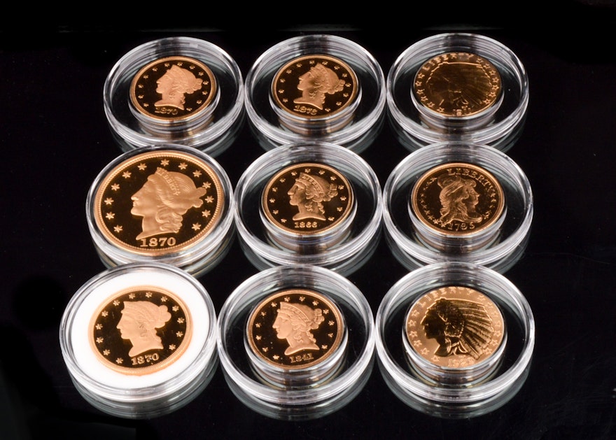 24K Gold Clad Tribute Proof Coin Sets