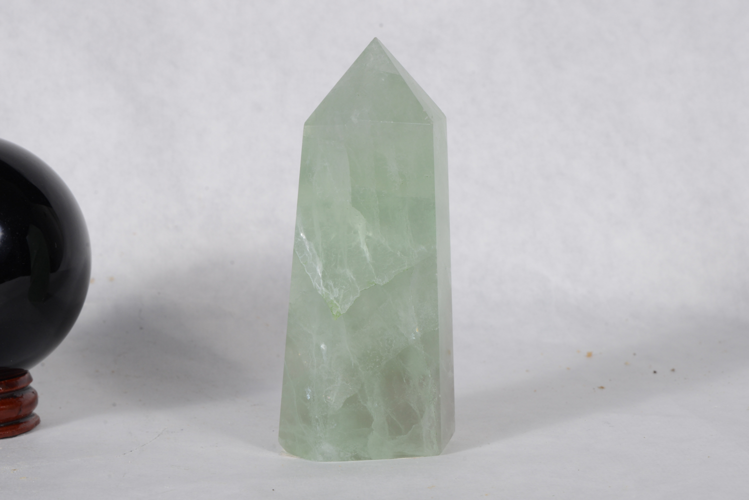 Trio of Polished Stones, Including Black Obsidian