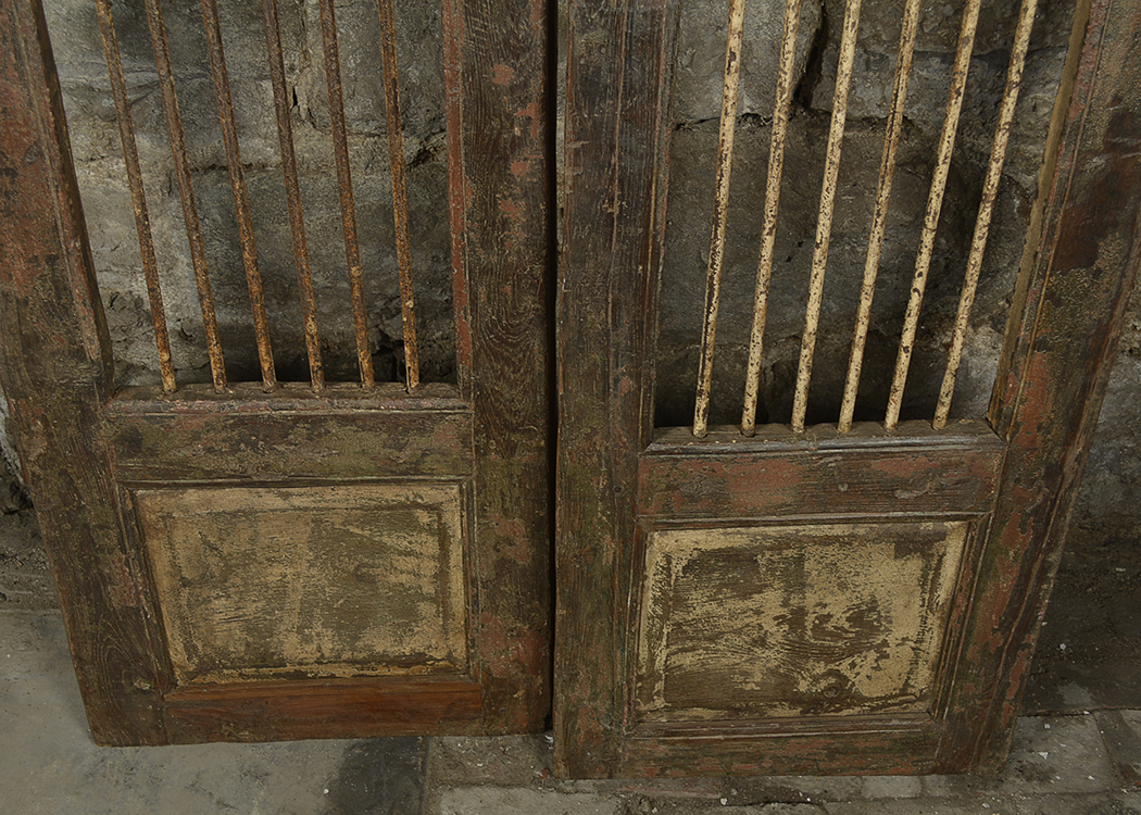 Antique Architectural Salvage Indian Teak Wood Doors