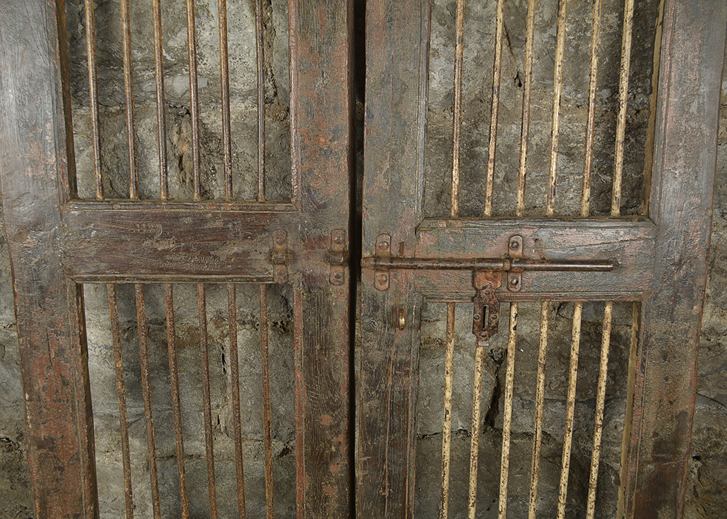 Antique Architectural Salvage Indian Teak Wood Doors