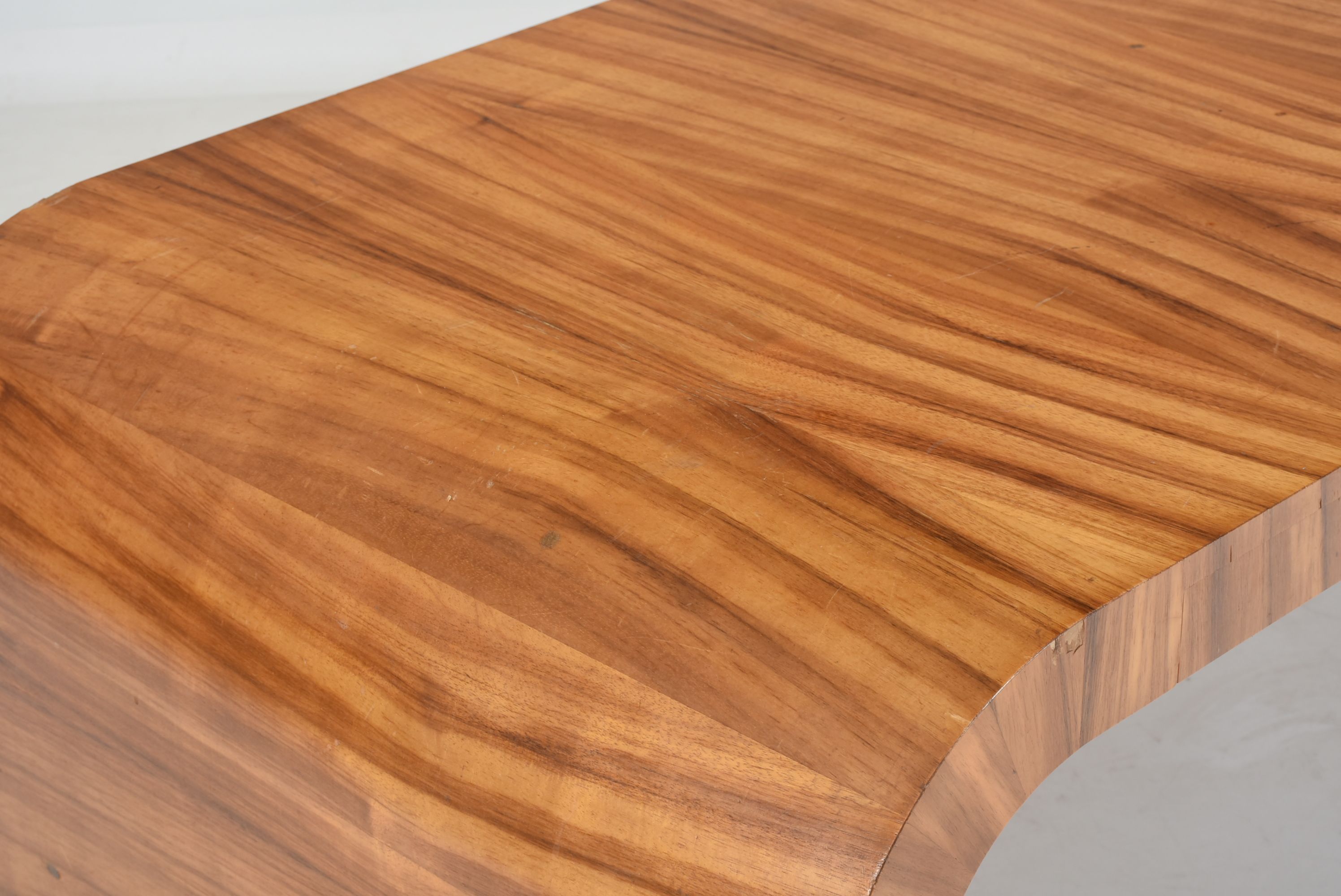 Zebrawood Waterfall Edge Desk
