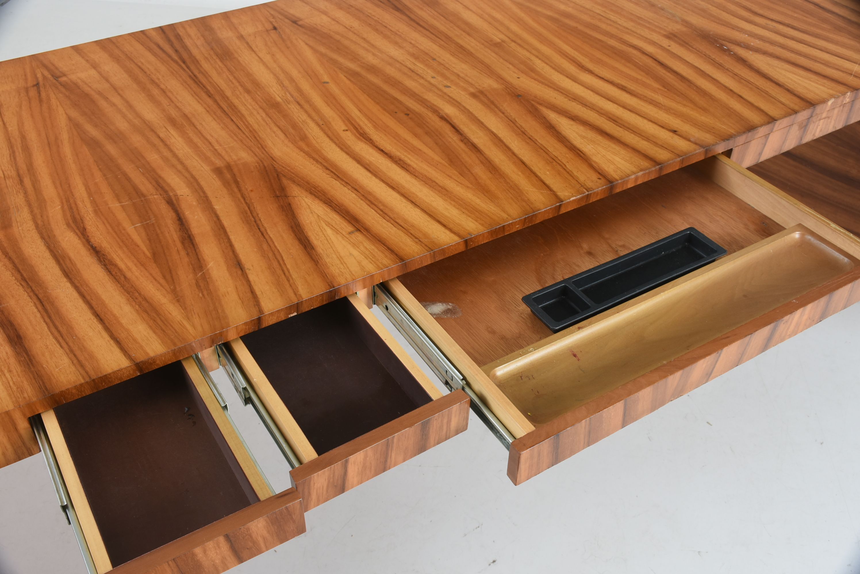 Zebrawood Waterfall Edge Desk