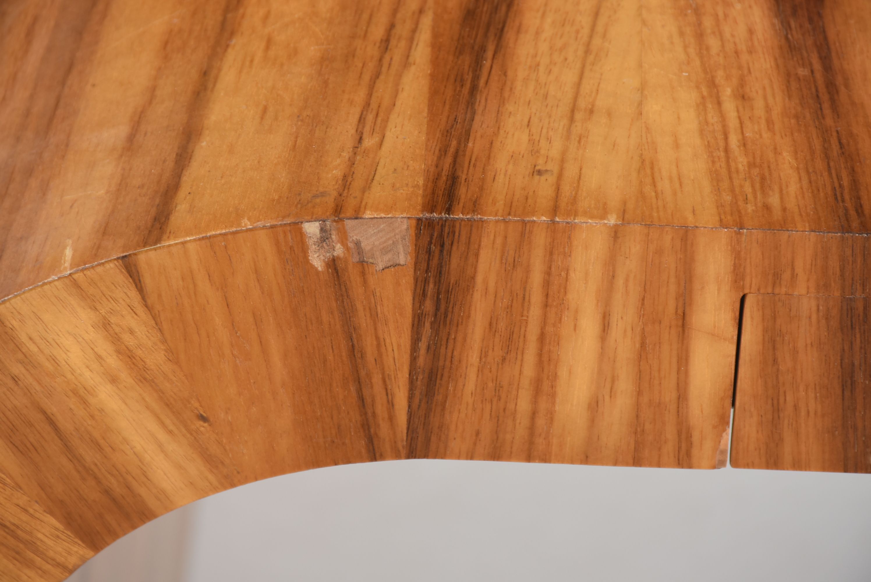 Zebrawood Waterfall Edge Desk