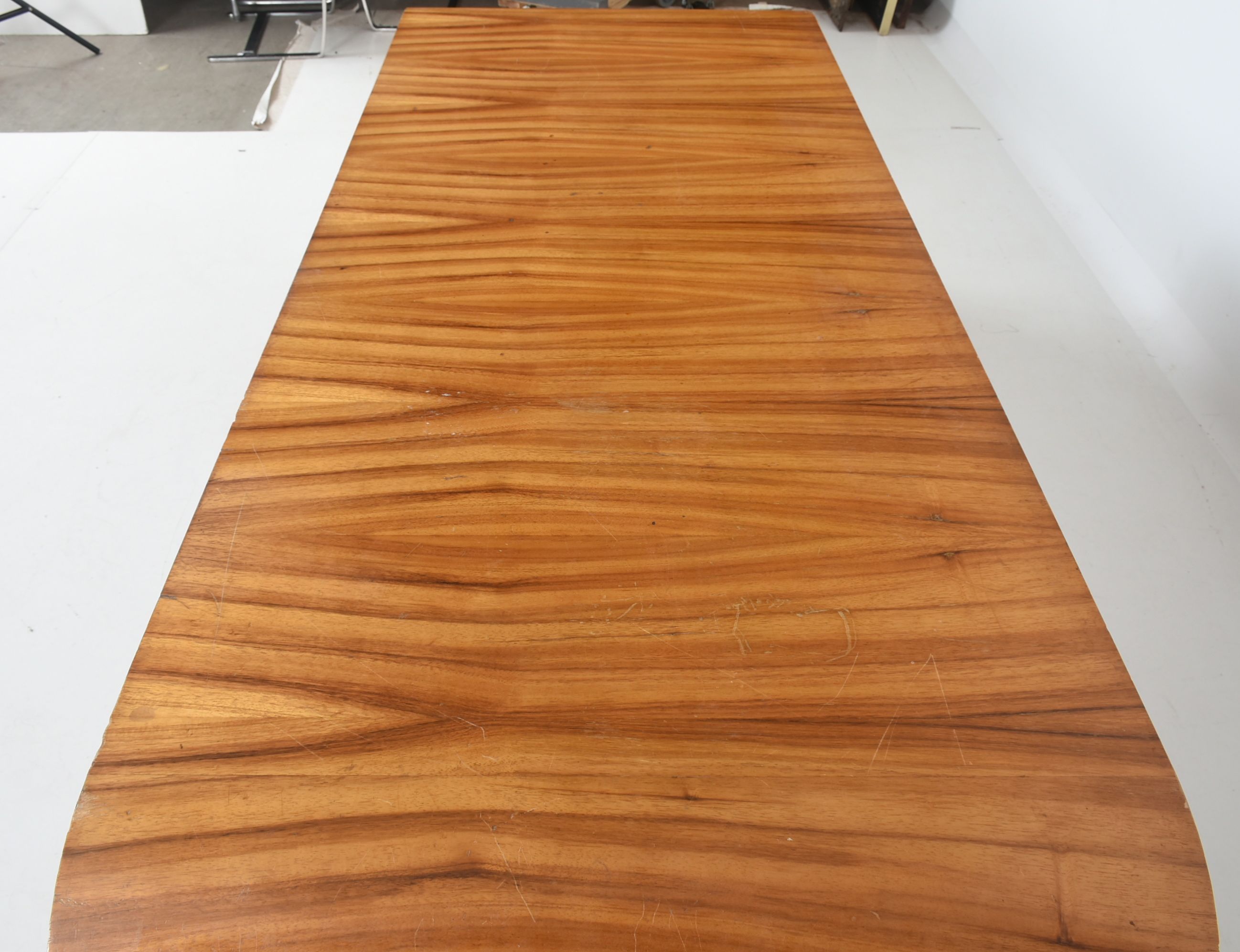 Zebrawood Waterfall Edge Desk