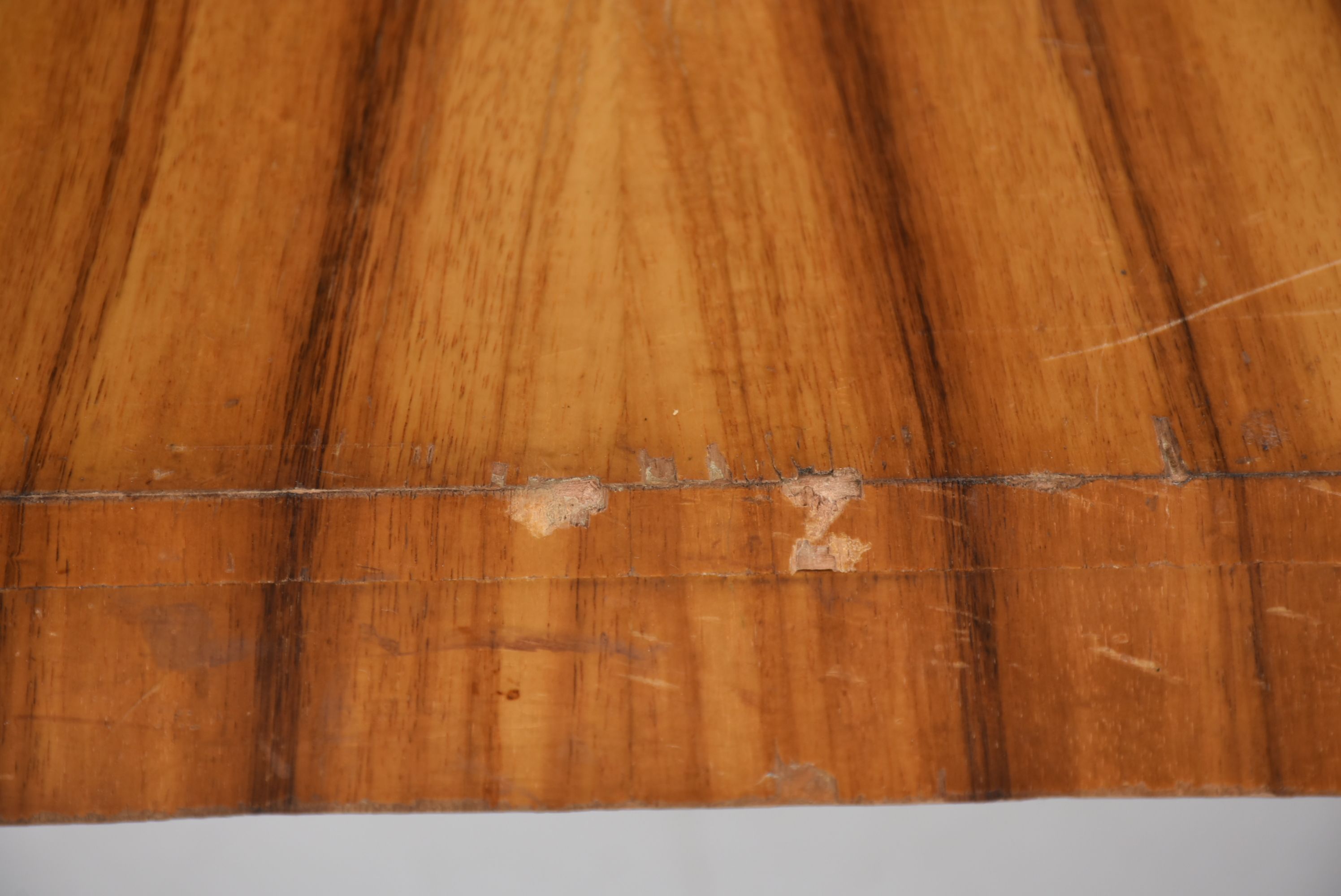 Zebrawood Waterfall Edge Desk