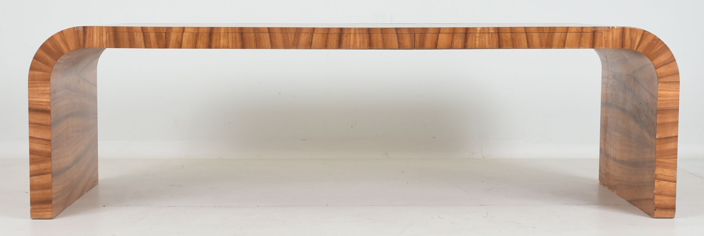 Zebrawood Waterfall Edge Desk