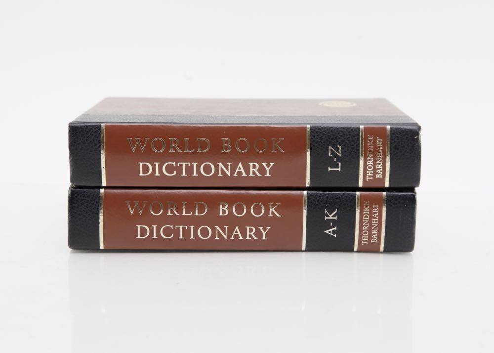 Vintage Two Volume World Book Dictionary