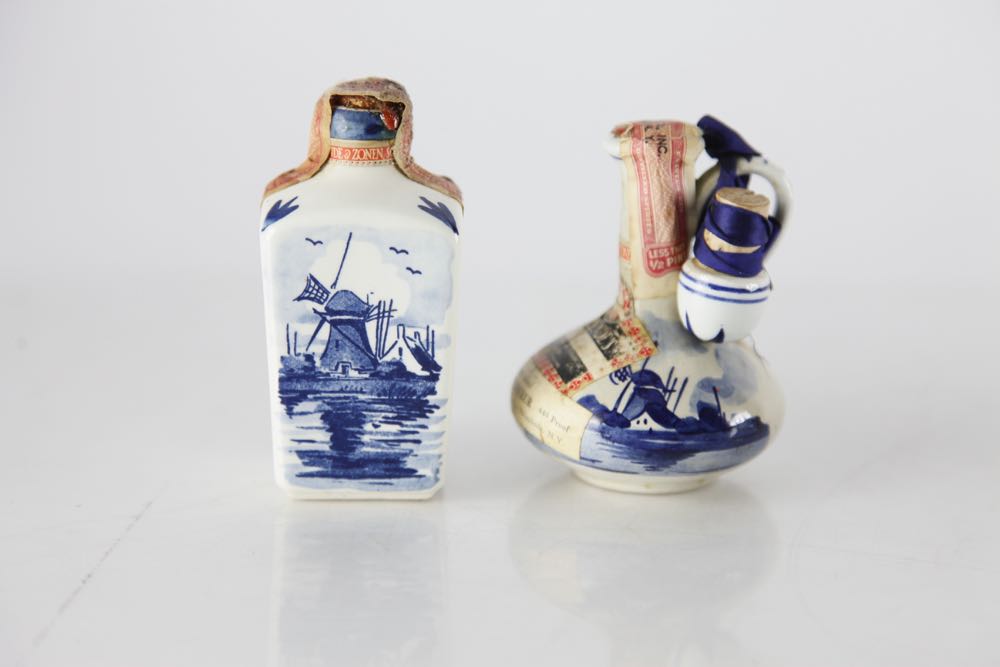 Delft Blue Liqueur Bottles