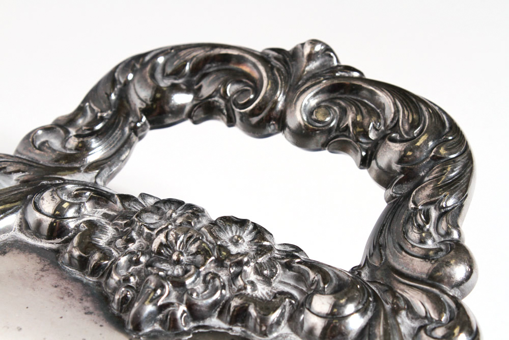 Antique Poole Silver Plated Lancaster Rose Tea Set