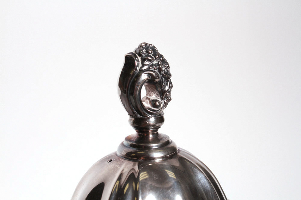 Antique Poole Silver Plated Lancaster Rose Tea Set