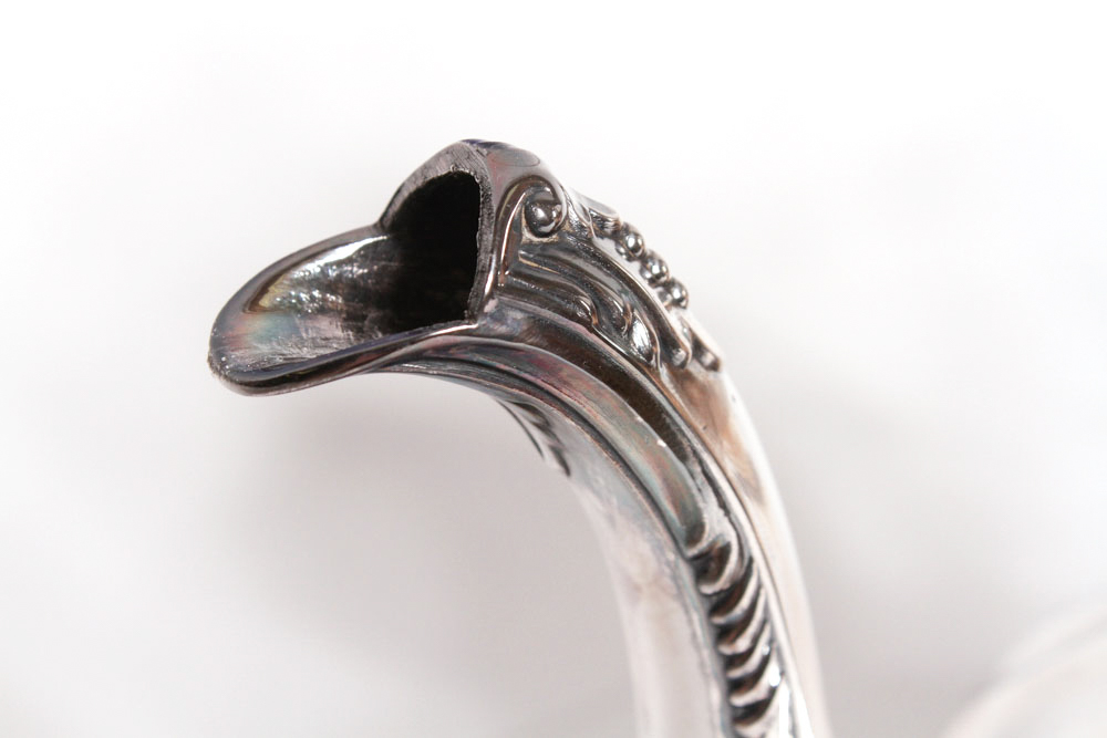 Antique Poole Silver Plated Lancaster Rose Tea Set