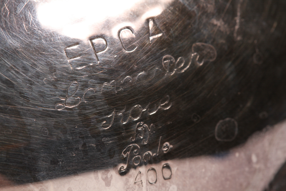 Antique Poole Silver Plated Lancaster Rose Tea Set