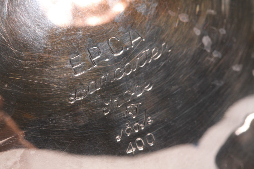 Antique Poole Silver Plated Lancaster Rose Tea Set