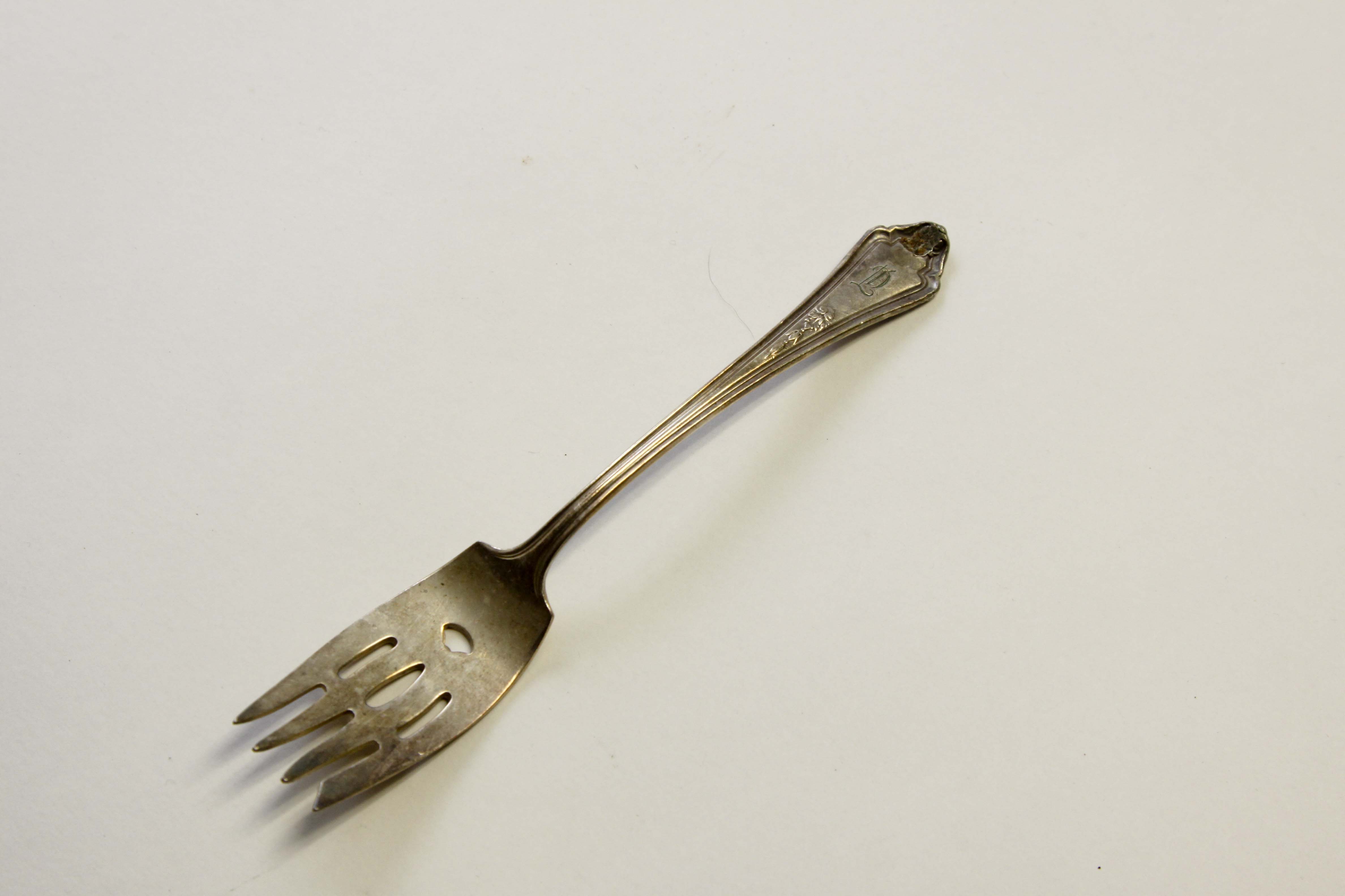 Sterling Silver Pearl Handle Serving Spoon and Silverplate Group