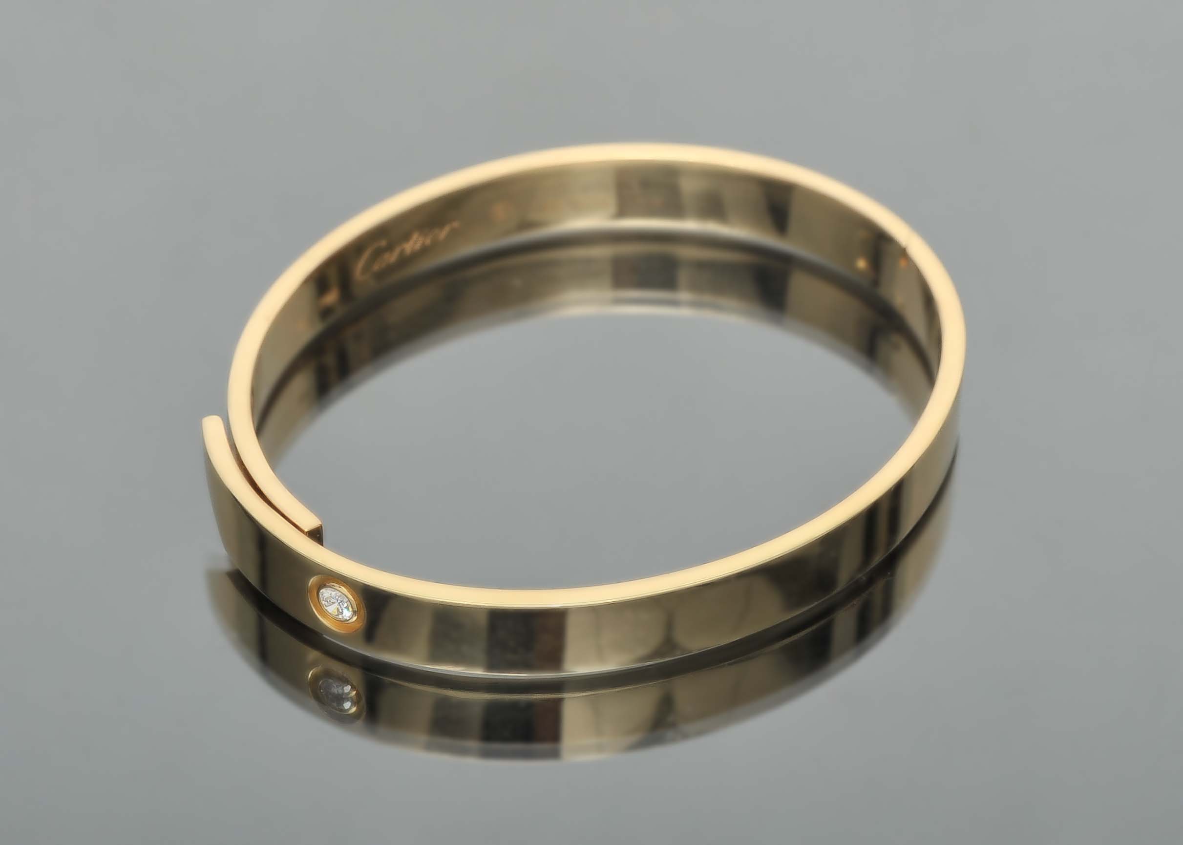 Cartier 18K Yellow Gold and Diamond Bracelet