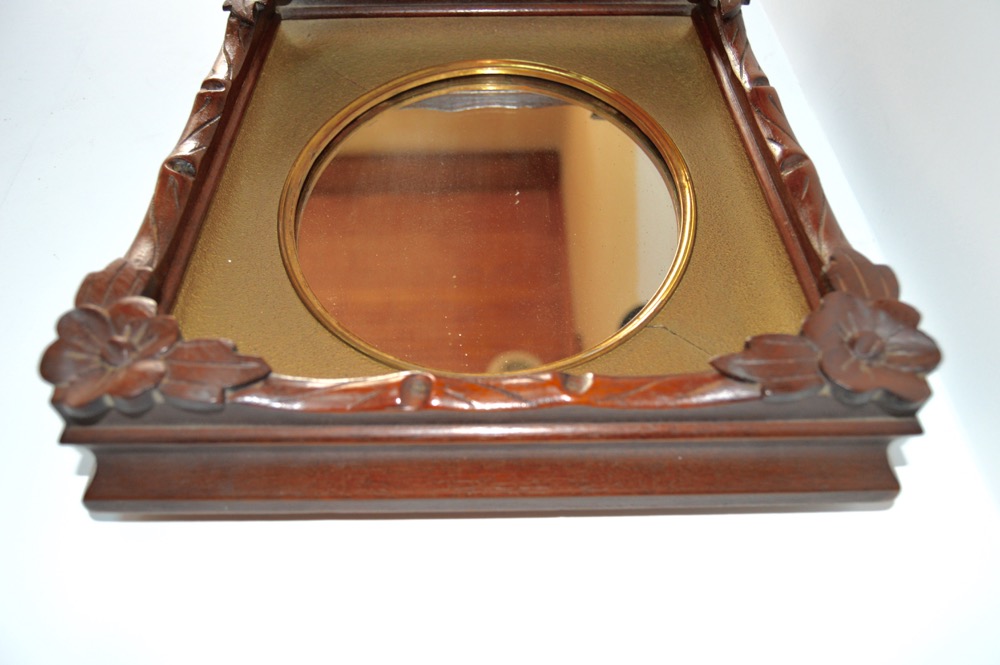 Vintage Walnut Wall Mirror