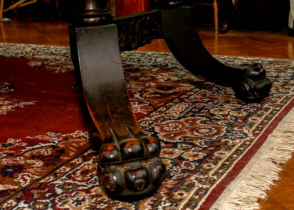 Grandiose English Red Oak Revival Dining Table