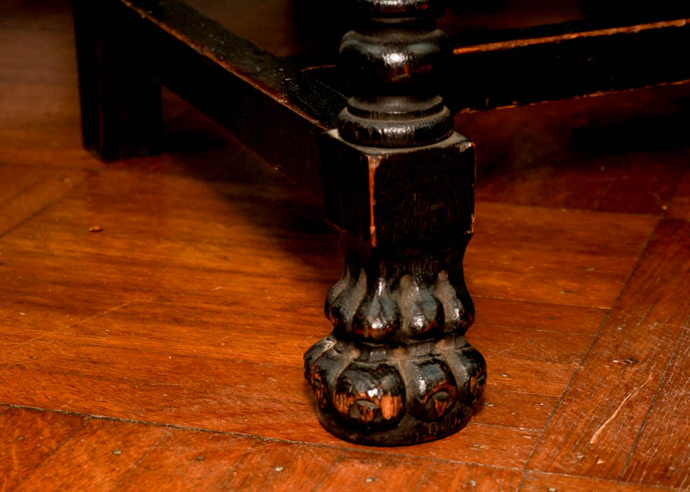 English Red Oak Revival Dining Chairs