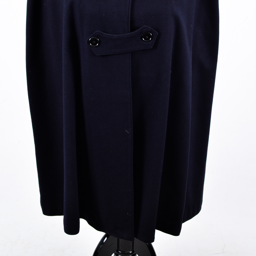 1950's Bruck's Navy Blue Wool Nurse's Cape
