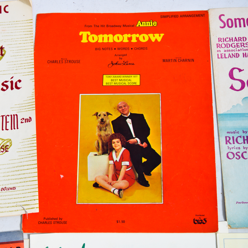 Assorted Vintage and Modern Sheet Music and Books