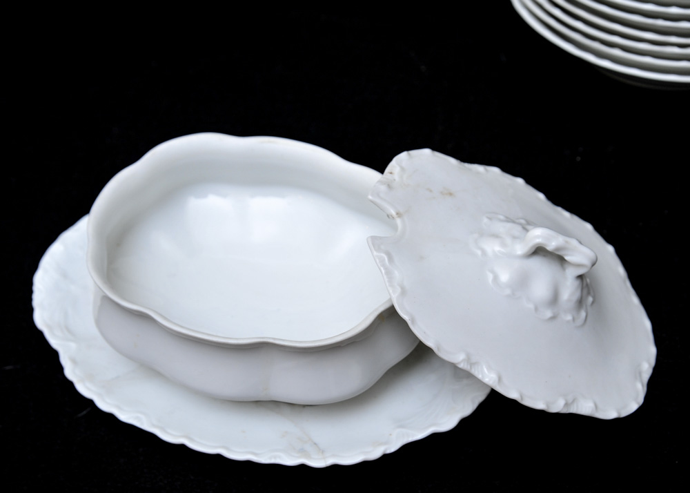 Haviland & Co. Limoges "Ranson" White China Set