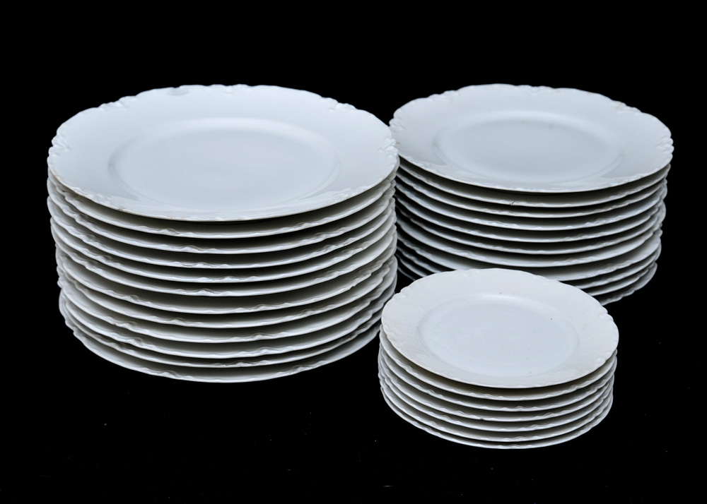 Haviland & Co. Limoges "Ranson" White China Set