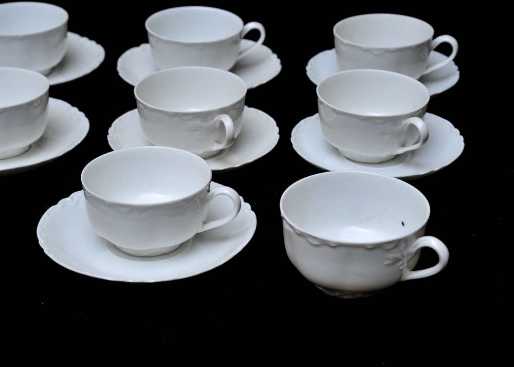 Haviland & Co. Limoges "Ranson" White China Set