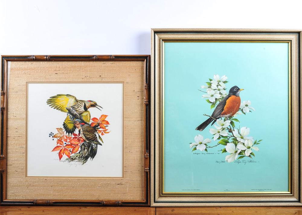 Pair of Signed and Numbered Roger Tory Peterson Prints