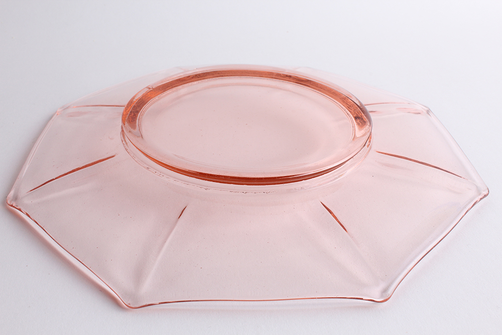 Pink Depression Glass Octagon Plates