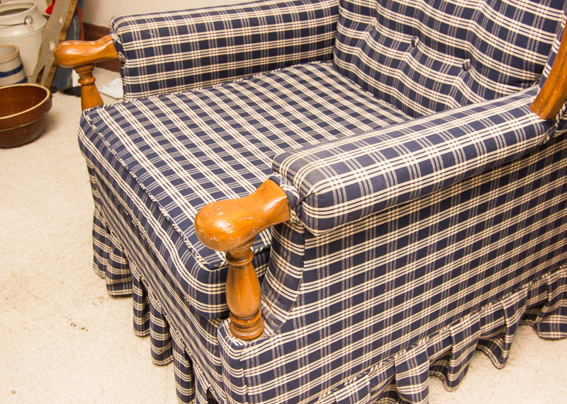 Vintage Wingback Armchair