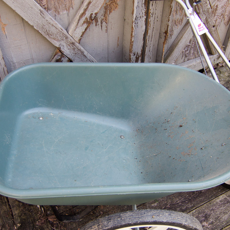 Wheelbarrow and Seed Spreader