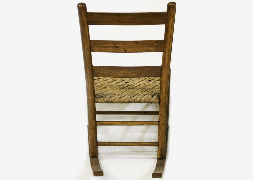 Ladder-Back Cherry Sewing Rocker Chair