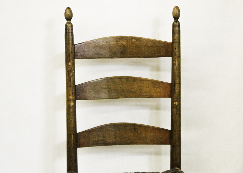 19th Century Maple Arched Slat Back Shaker Chair