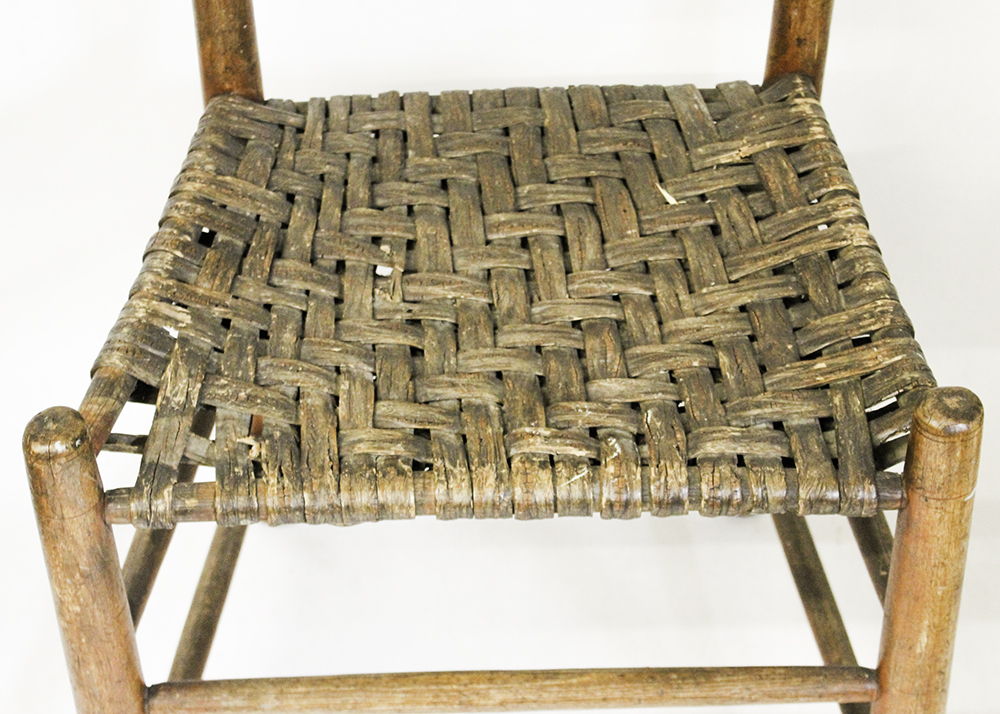 19th Century Maple Arched Slat Back Shaker Chair