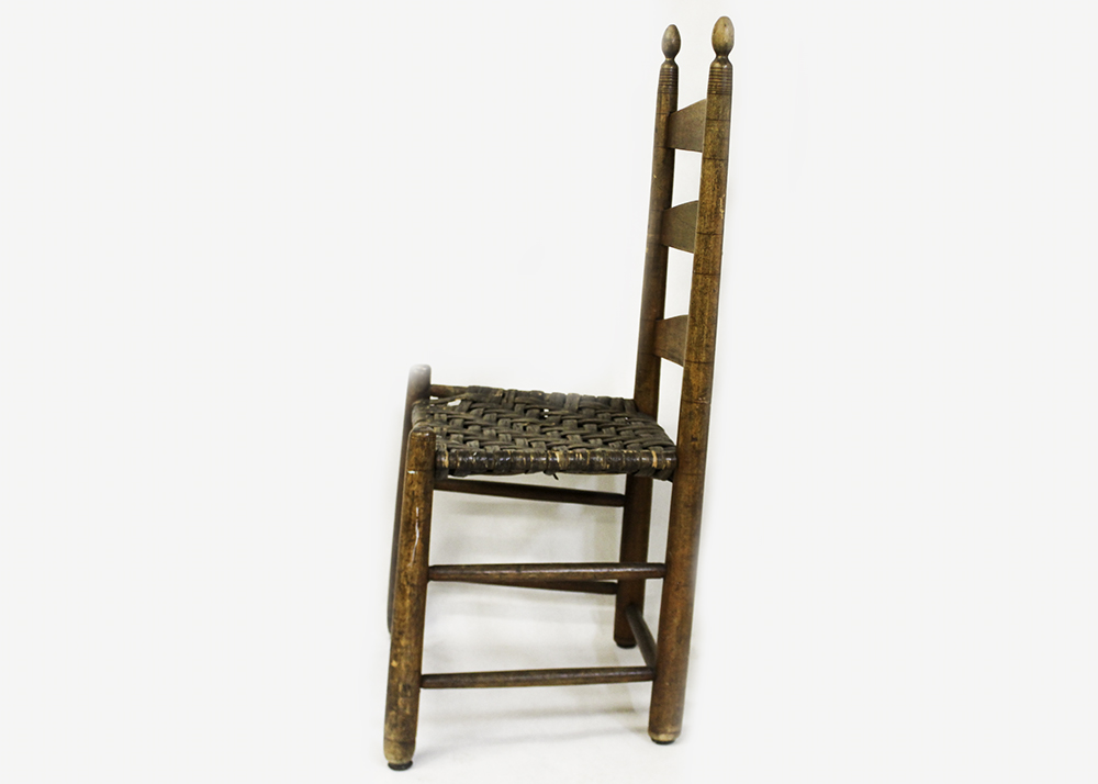 19th Century Maple Arched Slat Back Shaker Chair