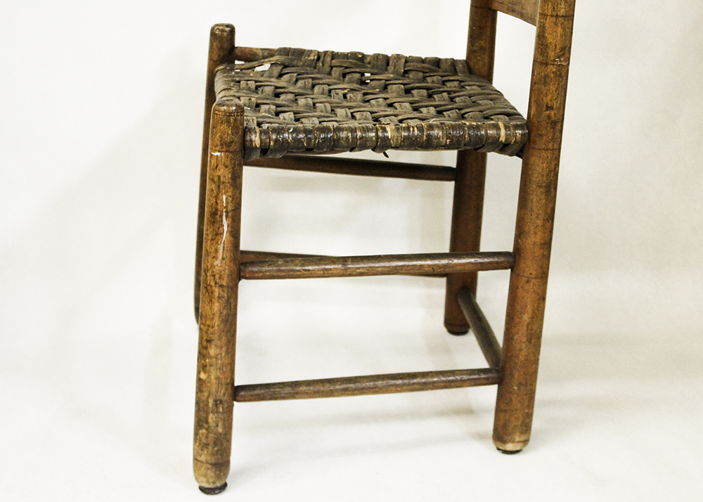 19th Century Maple Arched Slat Back Shaker Chair