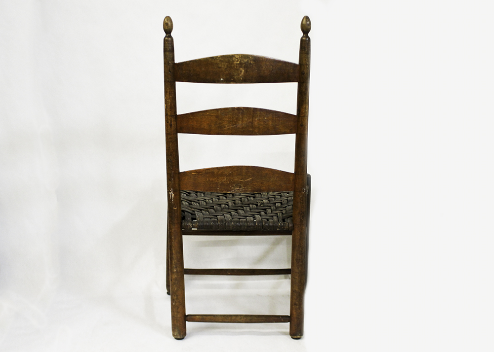 19th Century Maple Arched Slat Back Shaker Chair