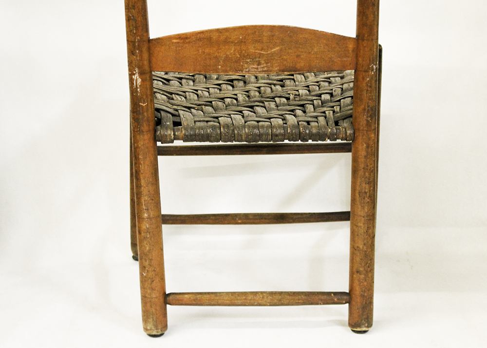 19th Century Maple Arched Slat Back Shaker Chair
