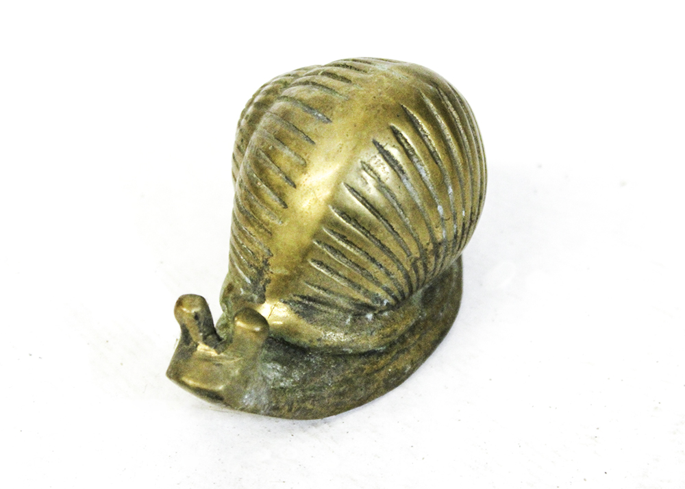 Trio of Vintage Decorative Brass Snails