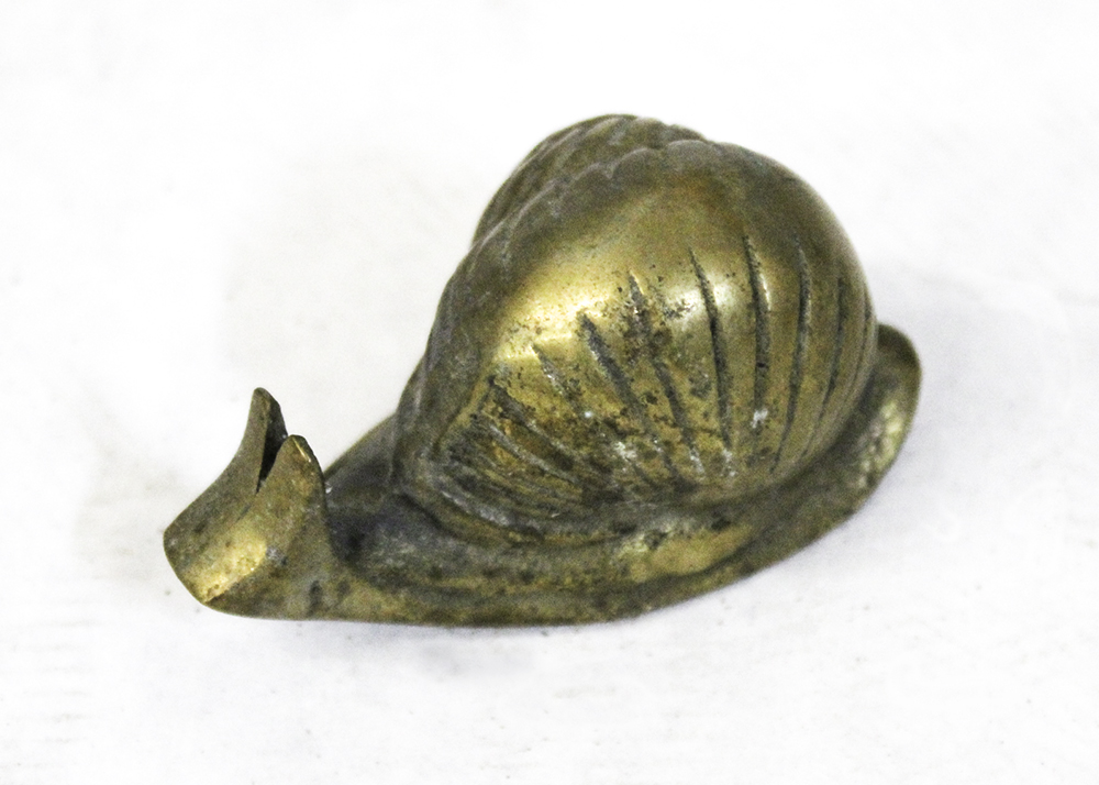 Trio of Vintage Decorative Brass Snails